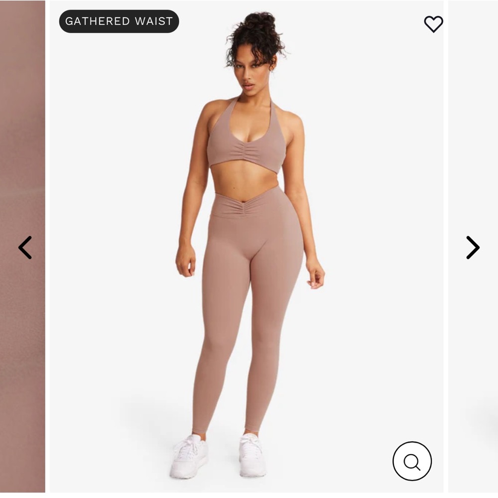 CSB Form Gather Waist Leggings - Walnut